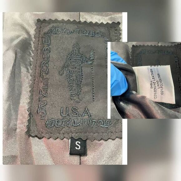 My Tribe Brushed Leather Asymmetric Hem Goblincore Baddie Jacket Sz. S - Picture 6 of 6